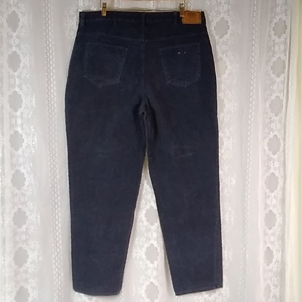 Vintage Route 66 Relaxed Fit Corduroy Navy Blue Men Pants Size 40X32